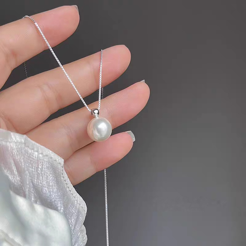 Pearl Trim Chain - 925 sterling zilver 8 mm parelketting