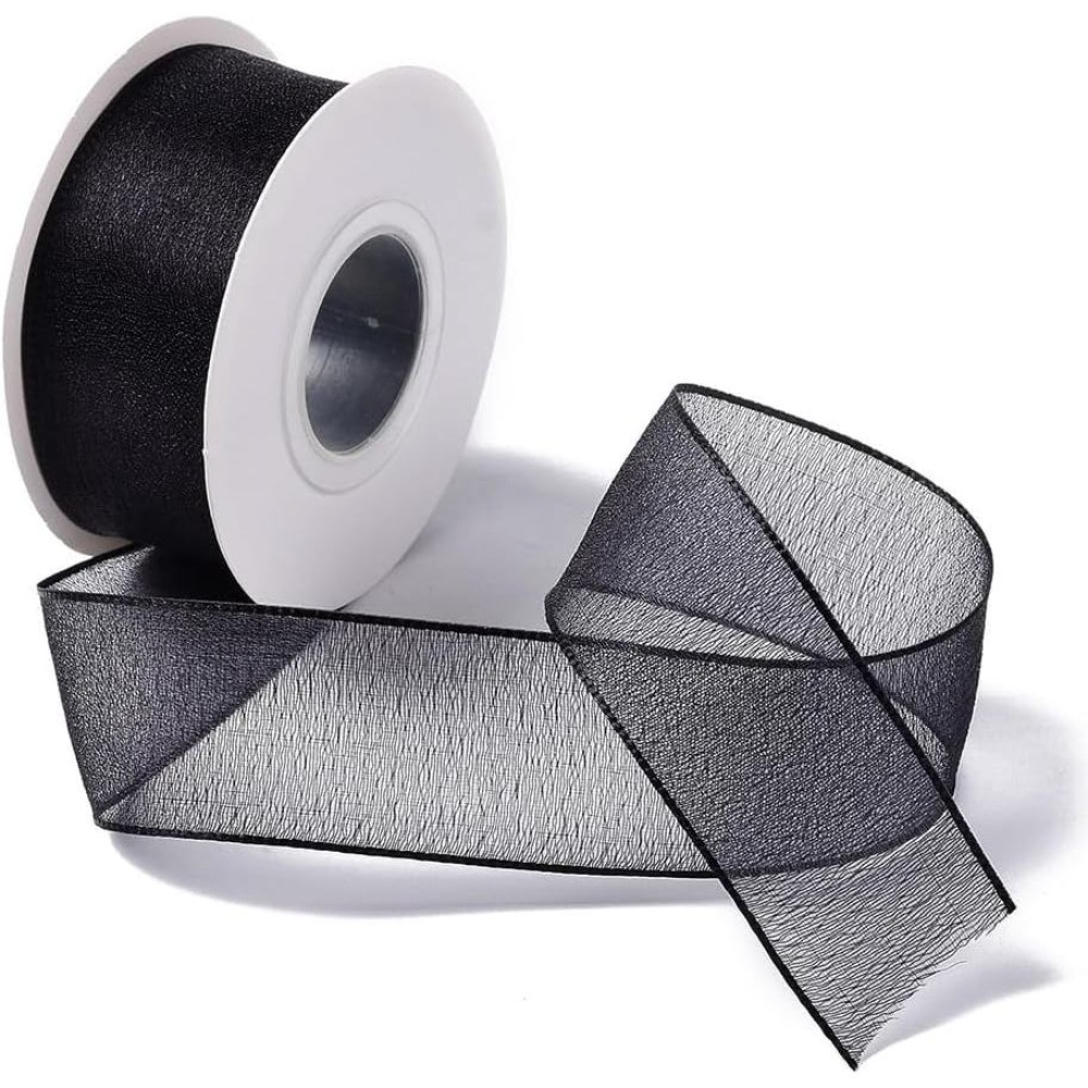 1 inch zwart organza lint, bed - Organza Ribbon Spool recensie en prijs