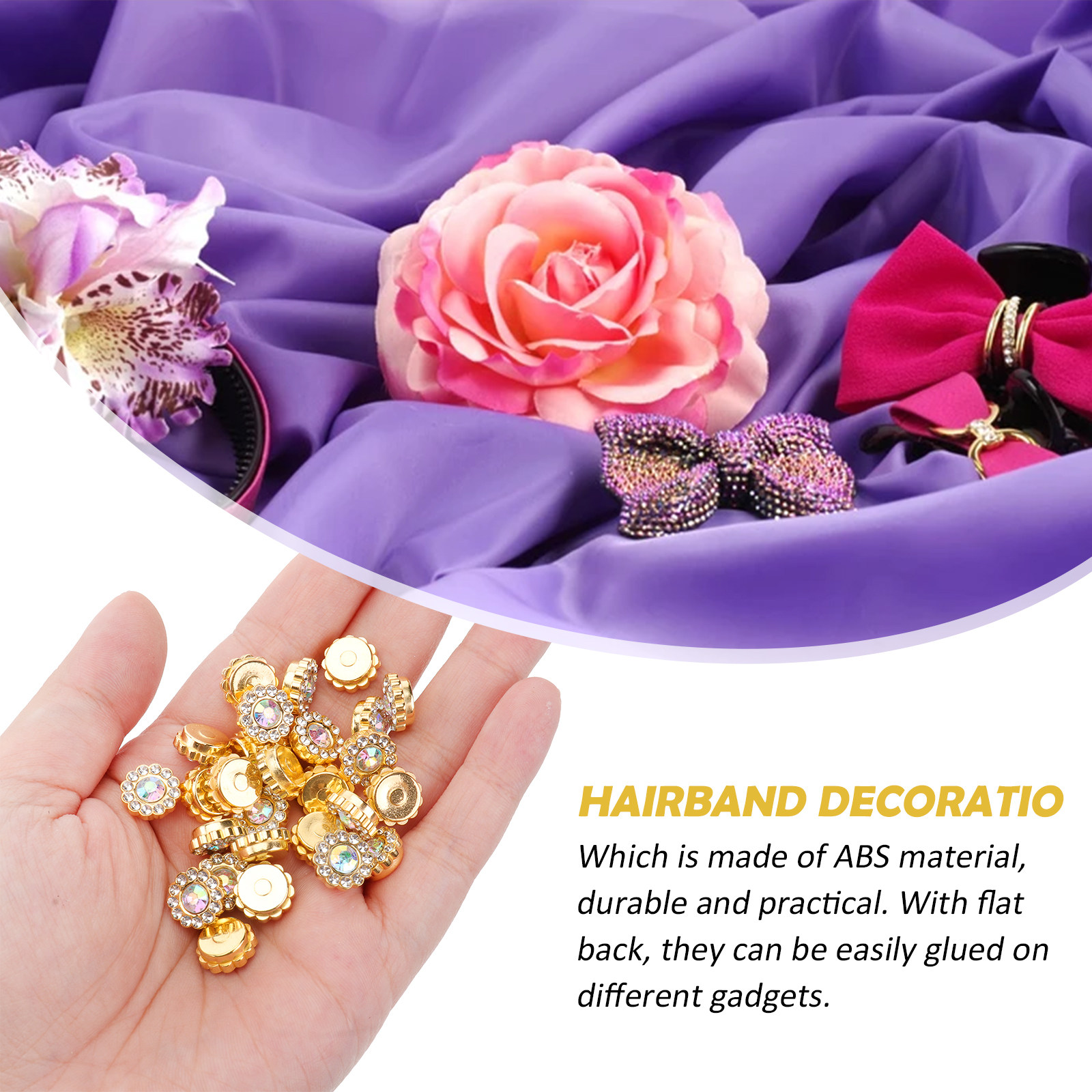 50 stuks parelbloem schijfjes, - Embellishment Glue Craft recensie en prijs