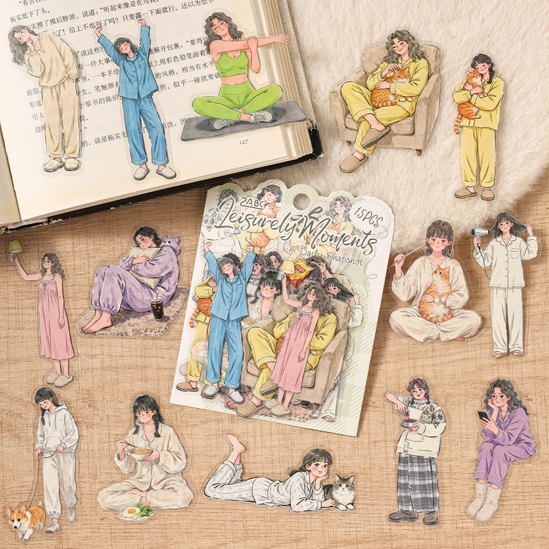 15 stuks elegante dame karakte - Embellishments For Scrapbooking recensie en prijs